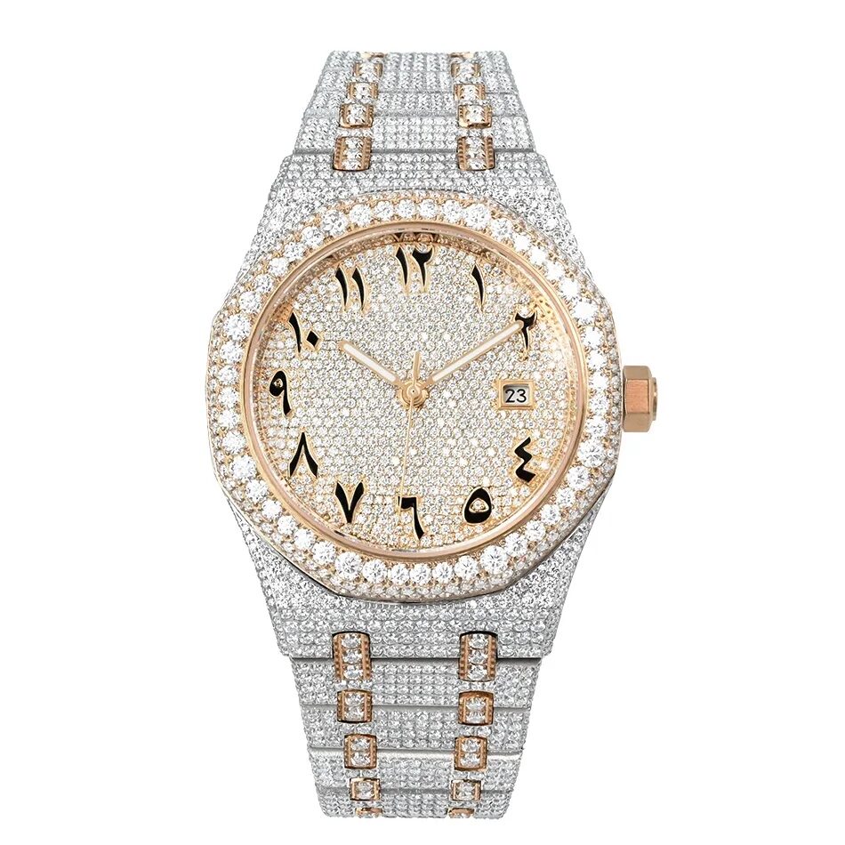 Two-tone rose version with Eastern Arabic numerals